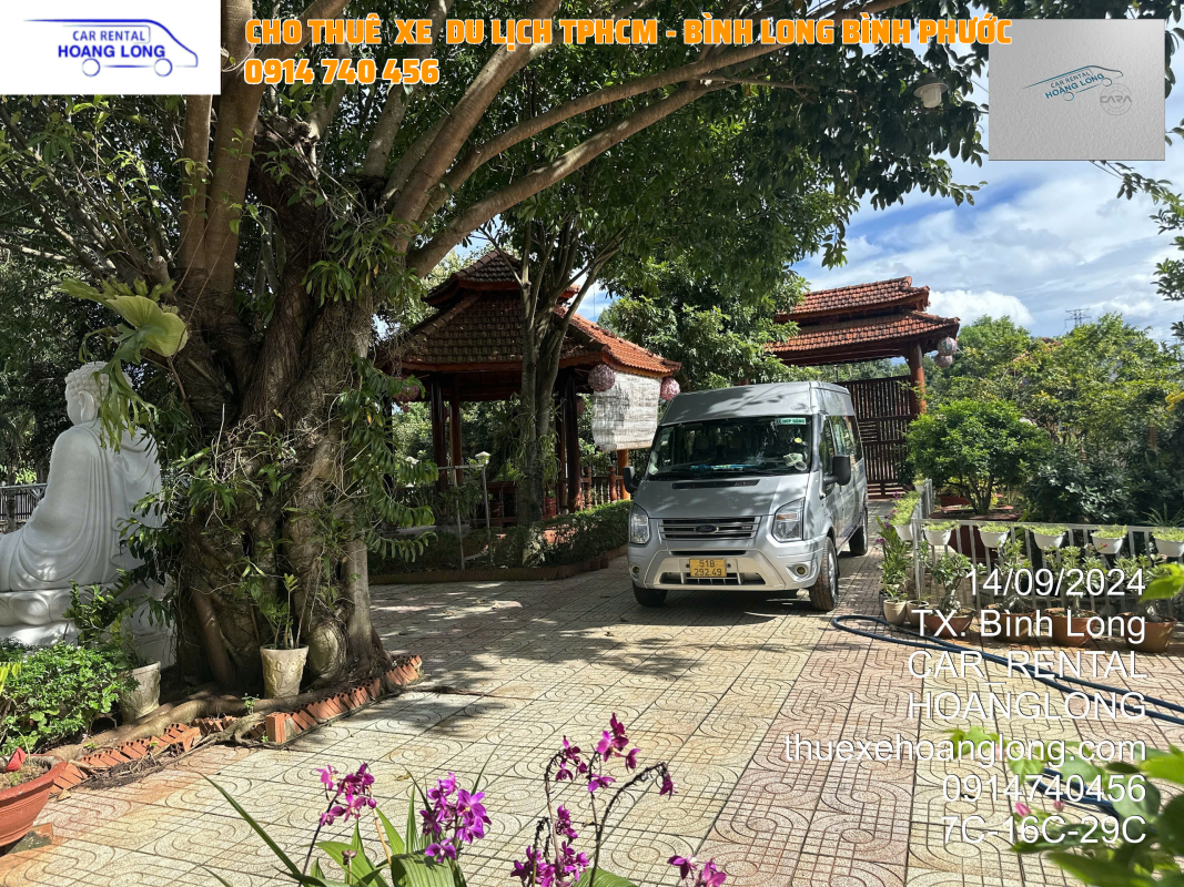 THUÊ XE 16 CHỖ TPHCM ĐI BÌNH LONG - BÌNH PHƯỚC