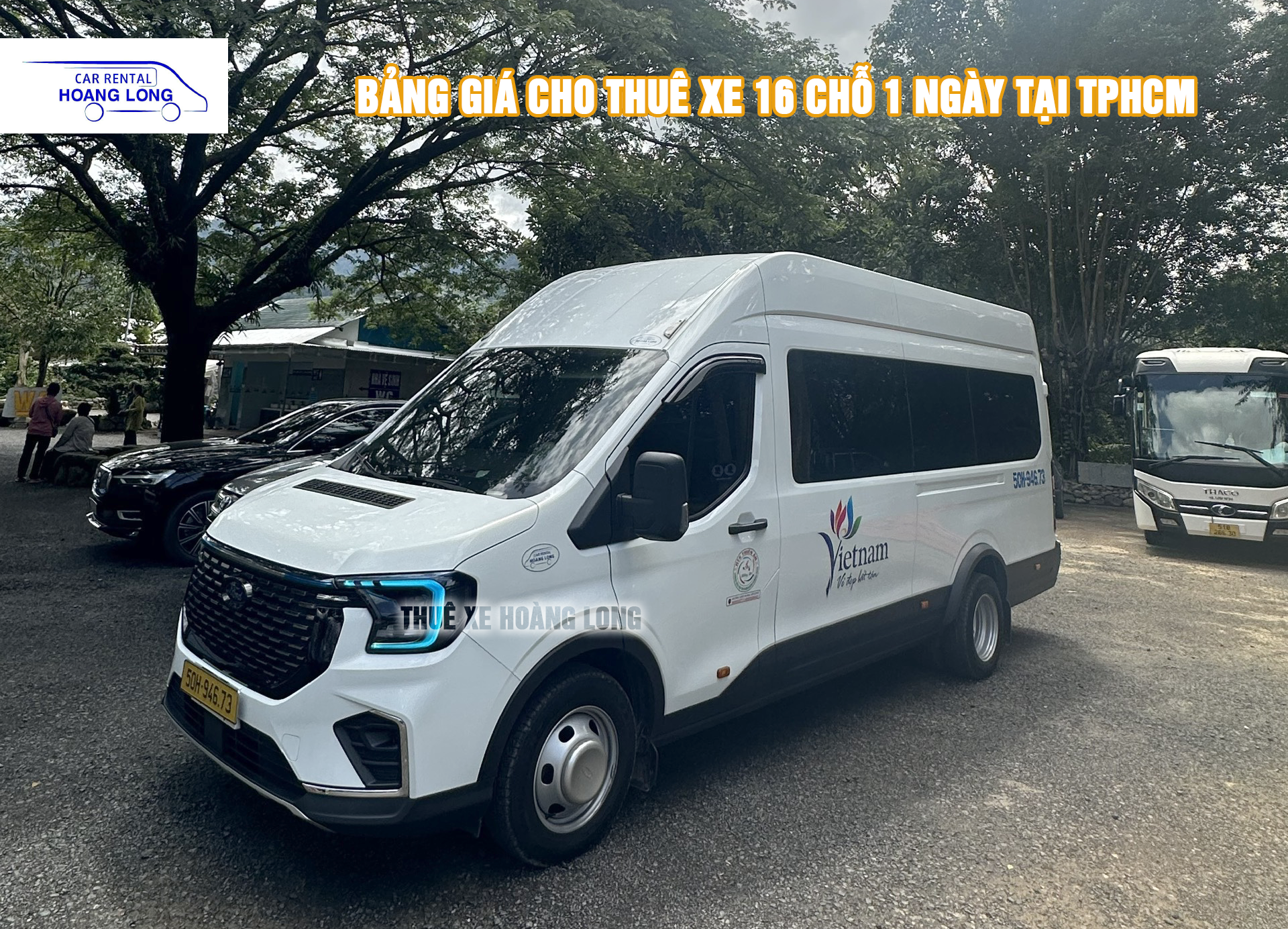 BẢNG GIÁ 1 NGÀY DỊCH VỤ CHO THUÊ XE DU LỊCH 16 CHỖ TPHCM